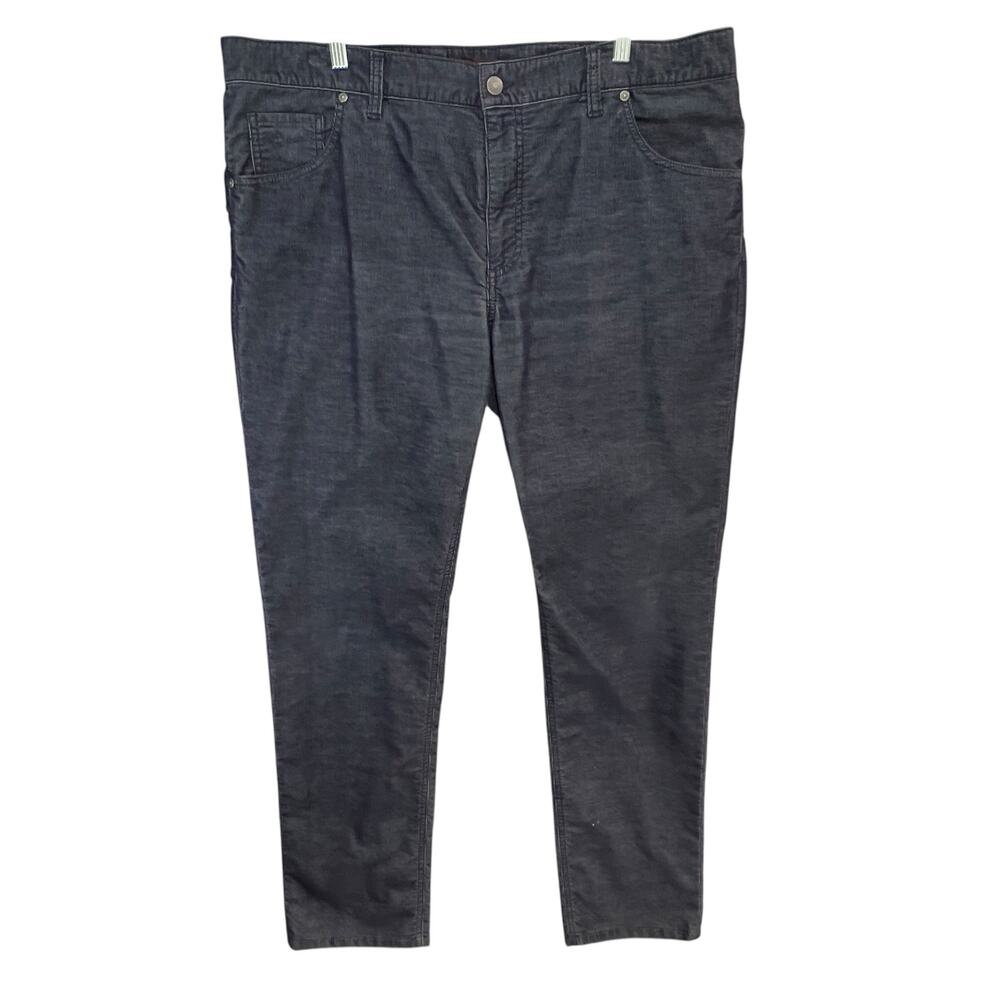 Alberto Bicolour Corduroy‎ Jeans Mens 40X24 Blue Stone Modern Fit Pants Casual